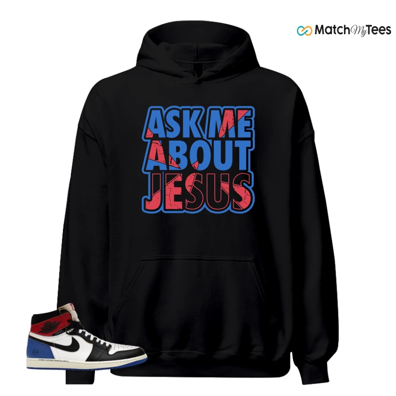 NIKE AIR JORDAN 1 RETRO HIGH OG SP FRAGMENT X UNION LA VARSITY RED SPORT ROYAL SNEAKER Matching Tees hoodie