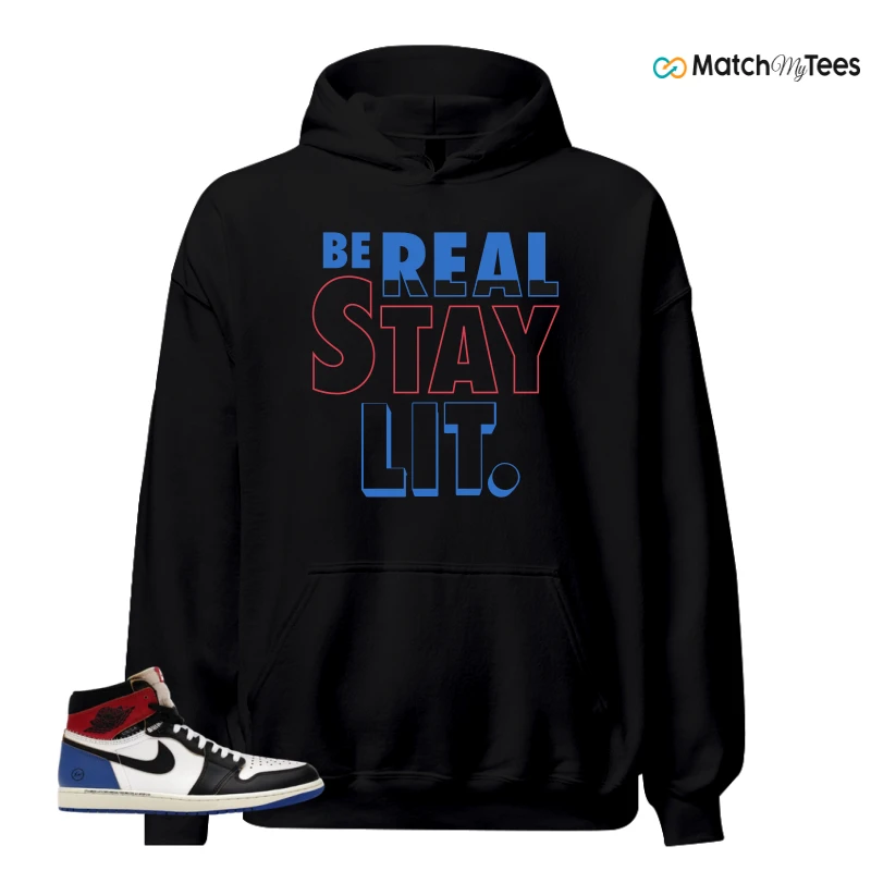NIKE AIR JORDAN 1 RETRO HIGH OG SP FRAGMENT X UNION LA VARSITY RED SPORT ROYAL SNEAKER Matching Tees hoodie