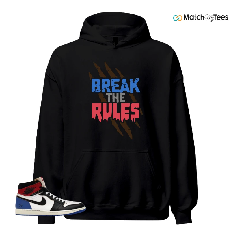NIKE AIR JORDAN 1 RETRO HIGH OG SP FRAGMENT X UNION LA VARSITY RED SPORT ROYAL SNEAKER Matching Tees hoodie