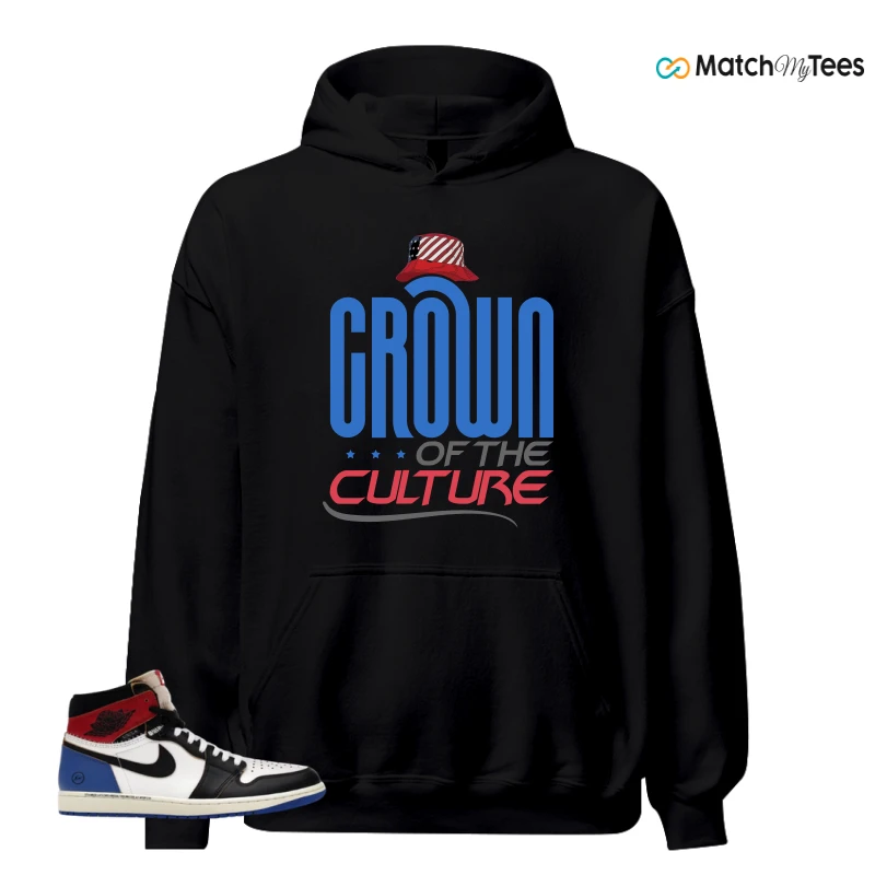 NIKE AIR JORDAN 1 RETRO HIGH OG SP FRAGMENT X UNION LA VARSITY RED SPORT ROYAL SNEAKER Matching Tees hoodie