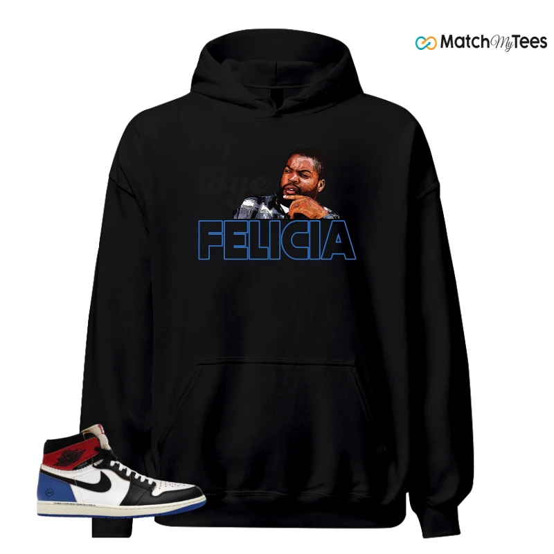 NIKE AIR JORDAN 1 RETRO HIGH OG SP FRAGMENT X UNION LA VARSITY RED SPORT ROYAL SNEAKER Matching Tees hoodie
