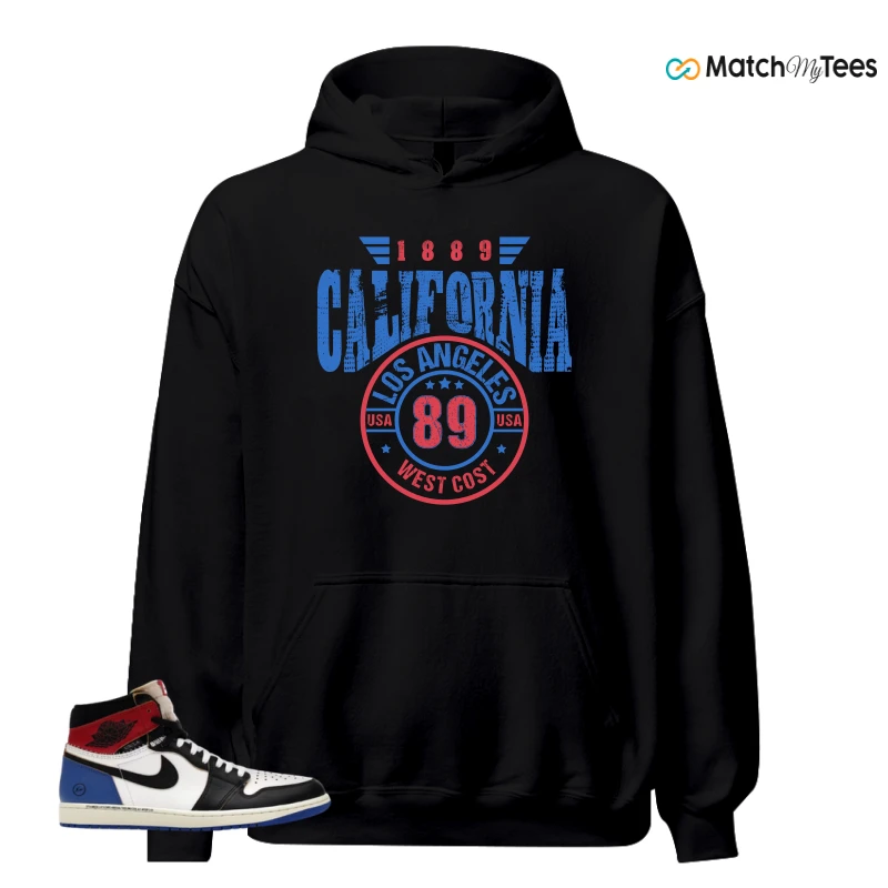 NIKE AIR JORDAN 1 RETRO HIGH OG SP FRAGMENT X UNION LA VARSITY RED SPORT ROYAL SNEAKER Matching Tees hoodie
