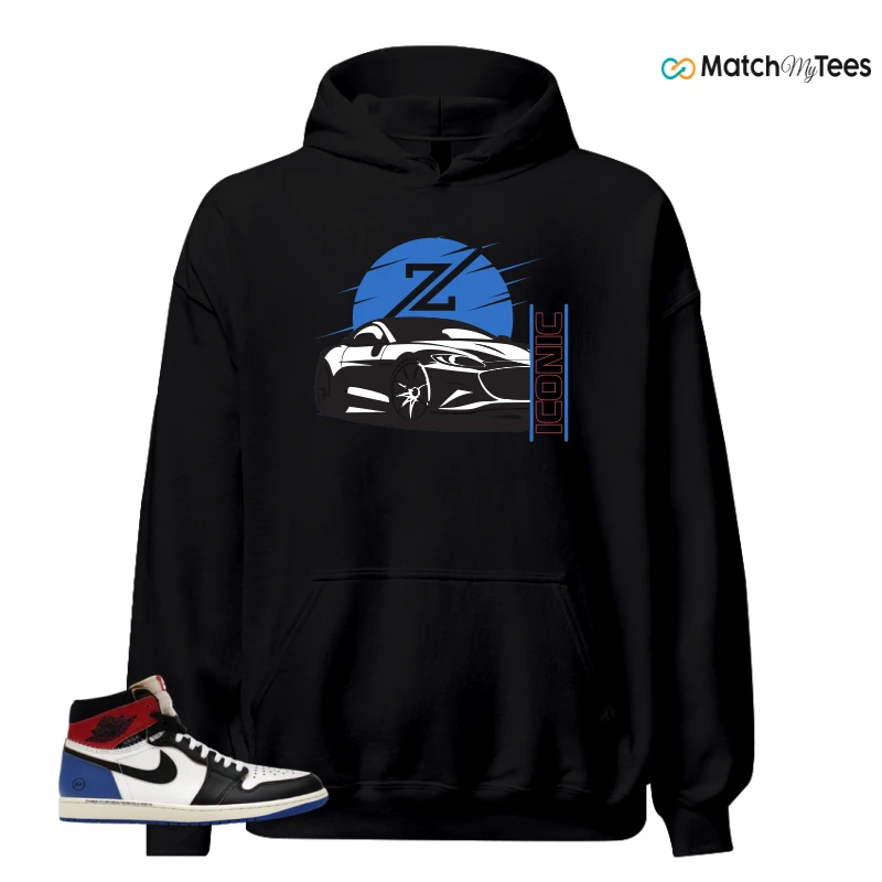 NIKE AIR JORDAN 1 RETRO HIGH OG SP FRAGMENT X UNION LA VARSITY RED SPORT ROYAL SNEAKER Matching Tees hoodie