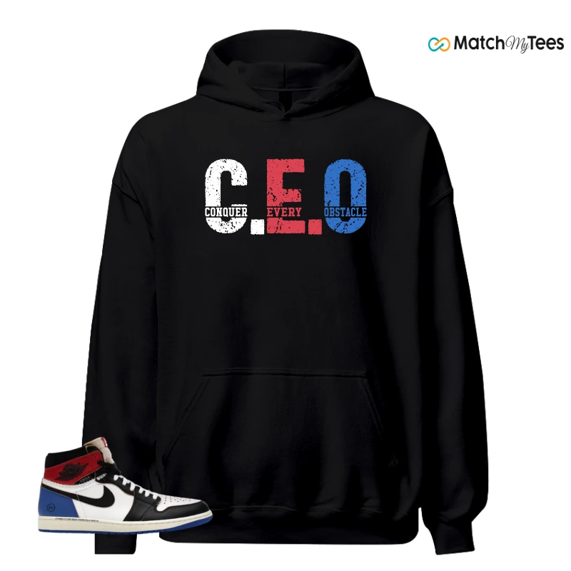 NIKE AIR JORDAN 1 RETRO HIGH OG SP FRAGMENT X UNION LA VARSITY RED SPORT ROYAL SNEAKER Matching Tees hoodie