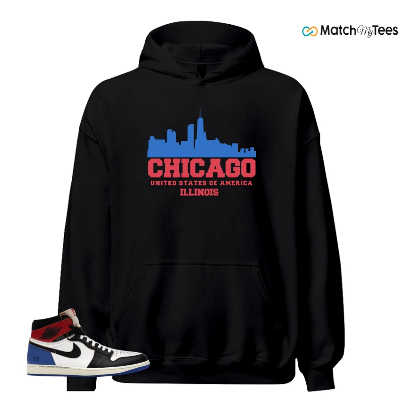 NIKE AIR JORDAN 1 RETRO HIGH OG SP FRAGMENT X UNION LA VARSITY RED SPORT ROYAL SNEAKER Matching Tees hoodie