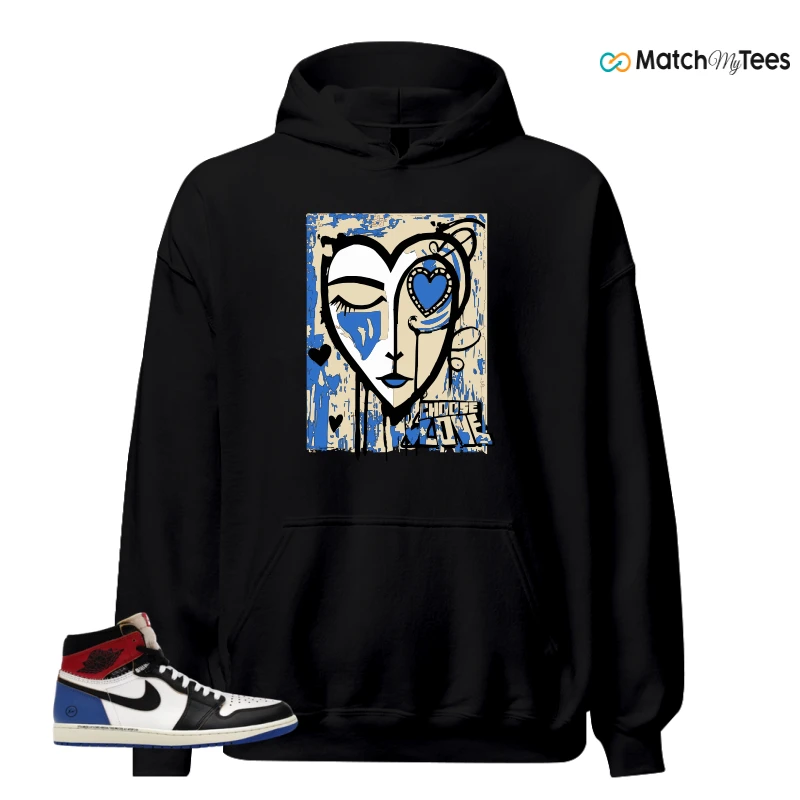 NIKE AIR JORDAN 1 RETRO HIGH OG SP FRAGMENT X UNION LA VARSITY RED SPORT ROYAL SNEAKER Matching Tees hoodie