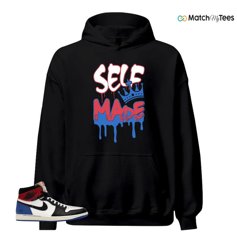 NIKE AIR JORDAN 1 RETRO HIGH OG SP FRAGMENT X UNION LA VARSITY RED SPORT ROYAL SNEAKER Matching Tees hoodie