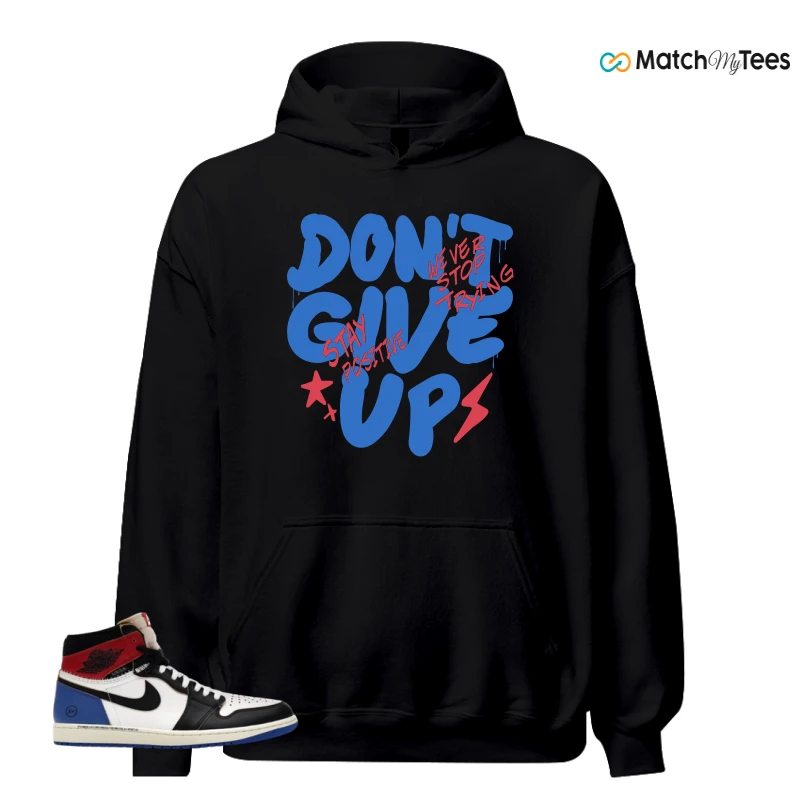 NIKE AIR JORDAN 1 RETRO HIGH OG SP FRAGMENT X UNION LA VARSITY RED SPORT ROYAL SNEAKER Matching Tees hoodie