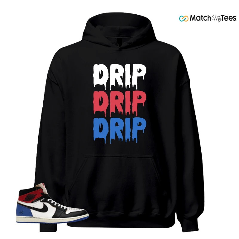 NIKE AIR JORDAN 1 RETRO HIGH OG SP FRAGMENT X UNION LA VARSITY RED SPORT ROYAL SNEAKER Matching Tees hoodie