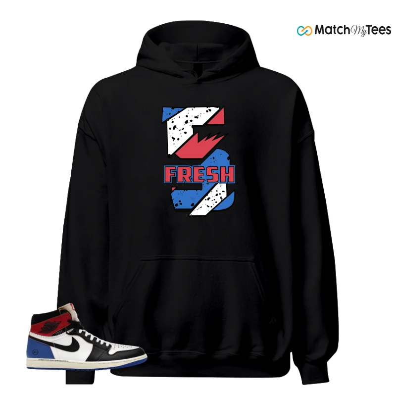 NIKE AIR JORDAN 1 RETRO HIGH OG SP FRAGMENT X UNION LA VARSITY RED SPORT ROYAL SNEAKER Matching Tees hoodie