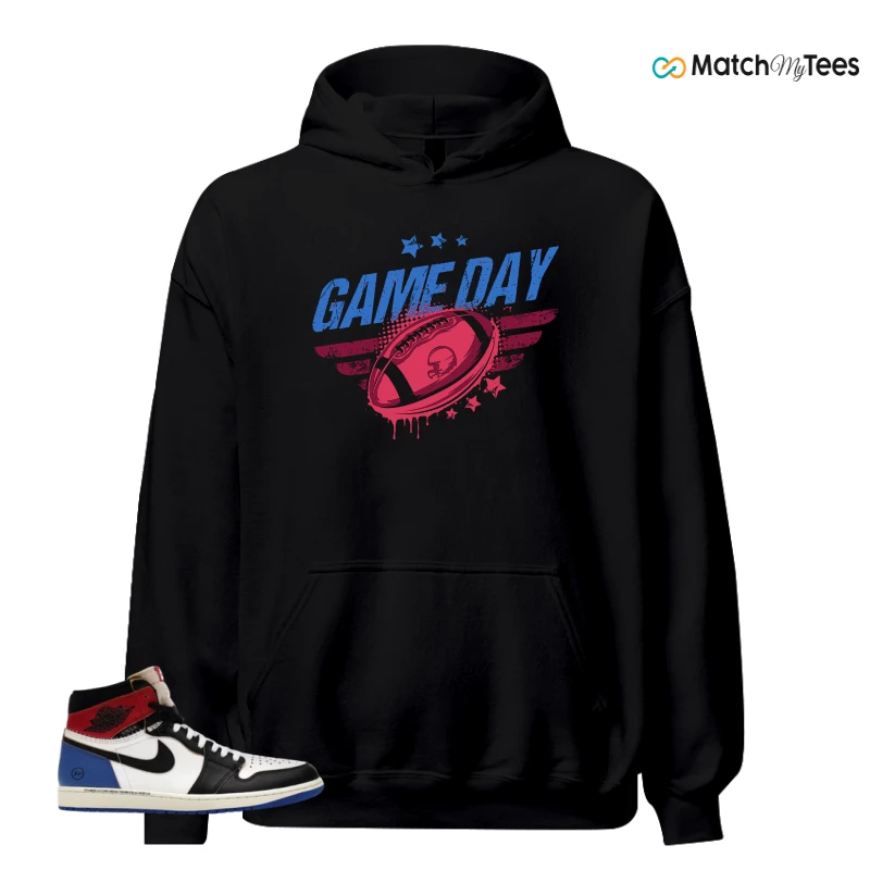 NIKE AIR JORDAN 1 RETRO HIGH OG SP FRAGMENT X UNION LA VARSITY RED SPORT ROYAL SNEAKER Matching Tees hoodie