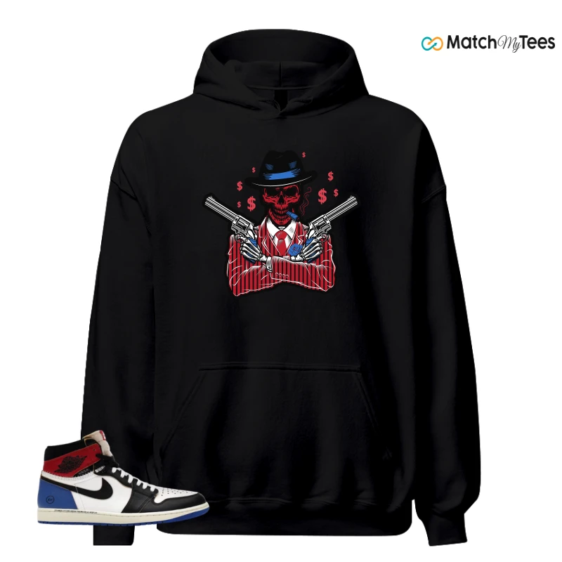 NIKE AIR JORDAN 1 RETRO HIGH OG SP FRAGMENT X UNION LA VARSITY RED SPORT ROYAL SNEAKER Matching Tees hoodie