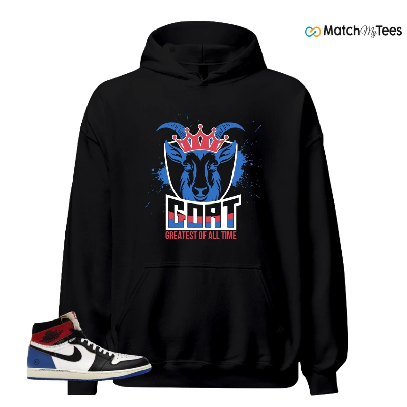NIKE AIR JORDAN 1 RETRO HIGH OG SP FRAGMENT X UNION LA VARSITY RED SPORT ROYAL SNEAKER Matching Tees hoodie