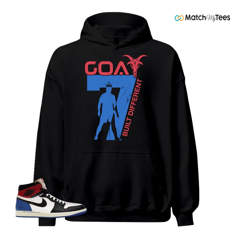 NIKE AIR JORDAN 1 RETRO HIGH OG SP FRAGMENT X UNION LA VARSITY RED SPORT ROYAL SNEAKER Matching Tees hoodie
