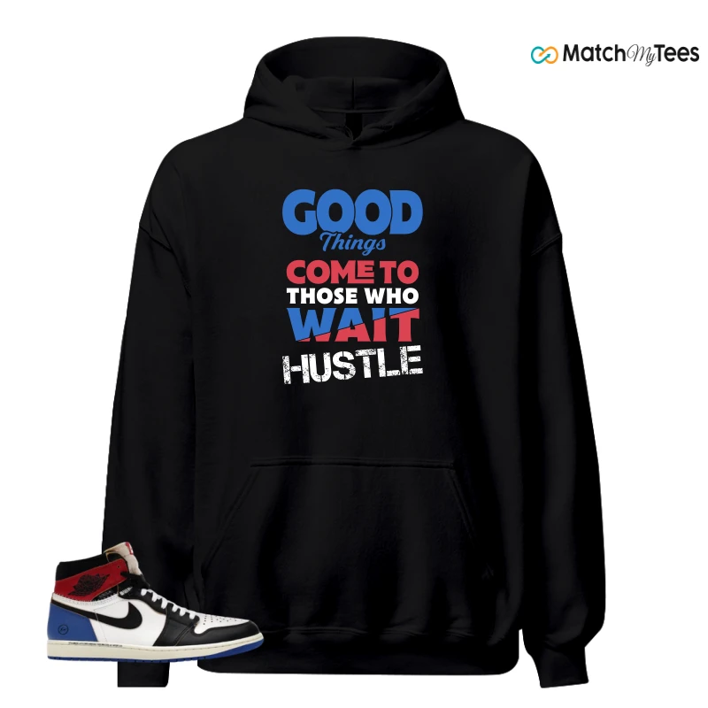 NIKE AIR JORDAN 1 RETRO HIGH OG SP FRAGMENT X UNION LA VARSITY RED SPORT ROYAL SNEAKER Matching Tees hoodie