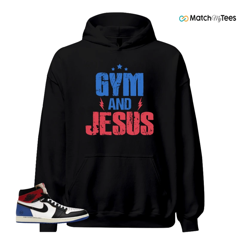 NIKE AIR JORDAN 1 RETRO HIGH OG SP FRAGMENT X UNION LA VARSITY RED SPORT ROYAL SNEAKER Matching Tees hoodie