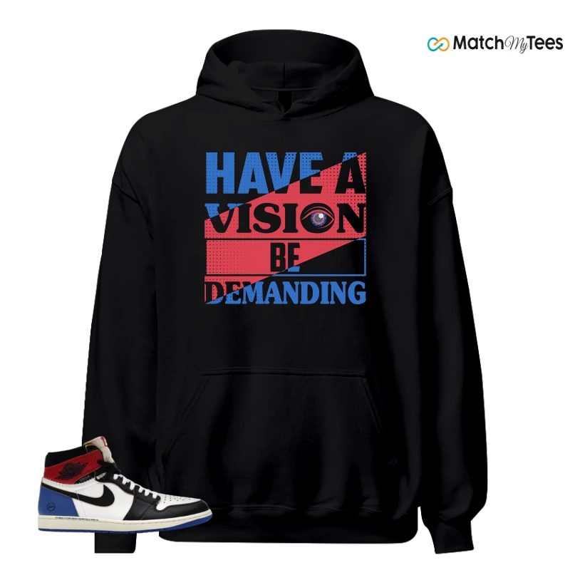 NIKE AIR JORDAN 1 RETRO HIGH OG SP FRAGMENT X UNION LA VARSITY RED SPORT ROYAL SNEAKER Matching Tees hoodie