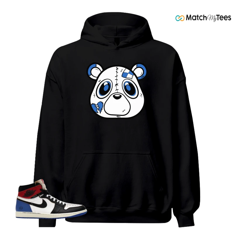 NIKE AIR JORDAN 1 RETRO HIGH OG SP FRAGMENT X UNION LA VARSITY RED SPORT ROYAL SNEAKER Matching Tees hoodie