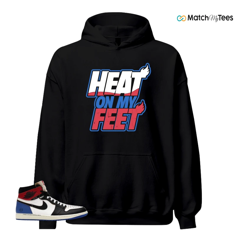 NIKE AIR JORDAN 1 RETRO HIGH OG SP FRAGMENT X UNION LA VARSITY RED SPORT ROYAL SNEAKER Matching Tees hoodie