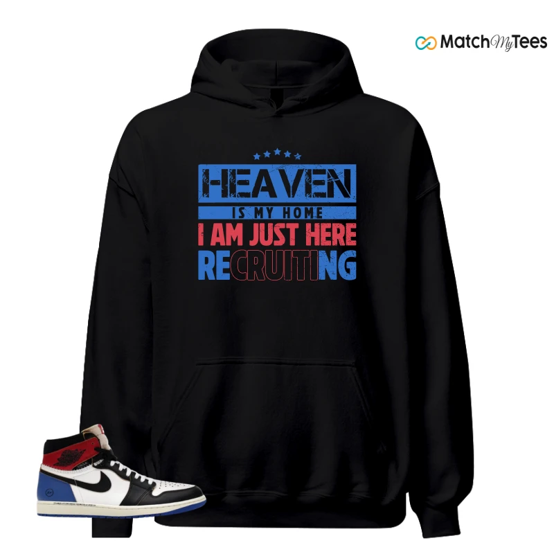 NIKE AIR JORDAN 1 RETRO HIGH OG SP FRAGMENT X UNION LA VARSITY RED SPORT ROYAL SNEAKER Matching Tees hoodie
