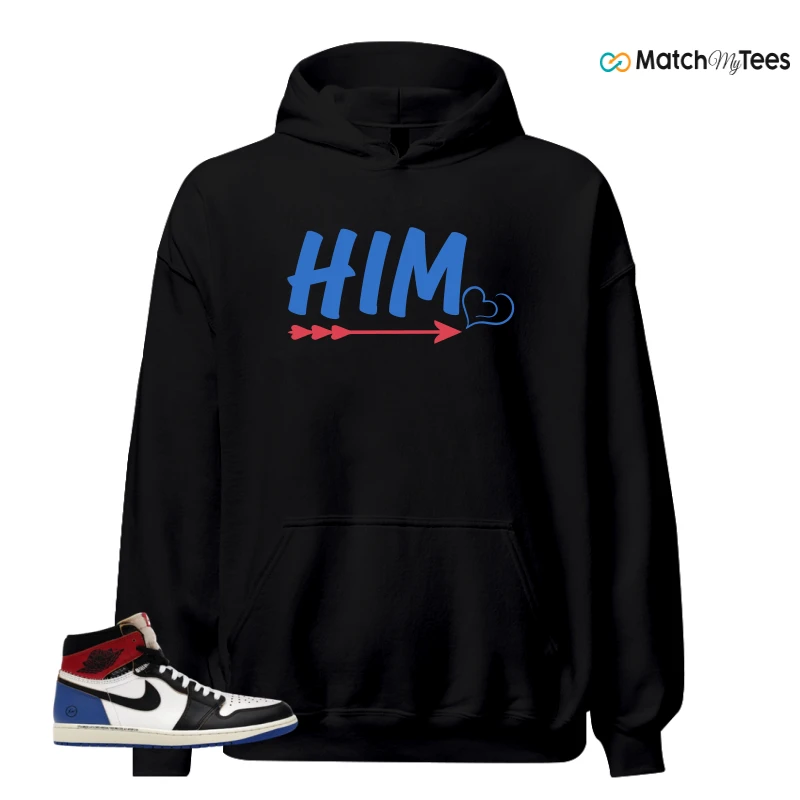 NIKE AIR JORDAN 1 RETRO HIGH OG SP FRAGMENT X UNION LA VARSITY RED SPORT ROYAL SNEAKER Matching Tees hoodie