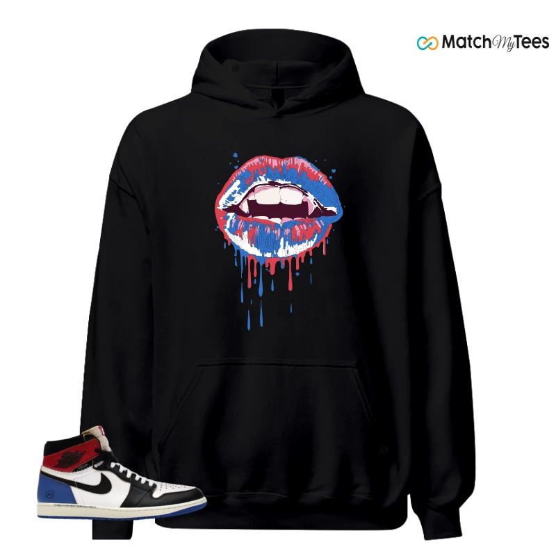 NIKE AIR JORDAN 1 RETRO HIGH OG SP FRAGMENT X UNION LA VARSITY RED SPORT ROYAL SNEAKER Matching Tees hoodie