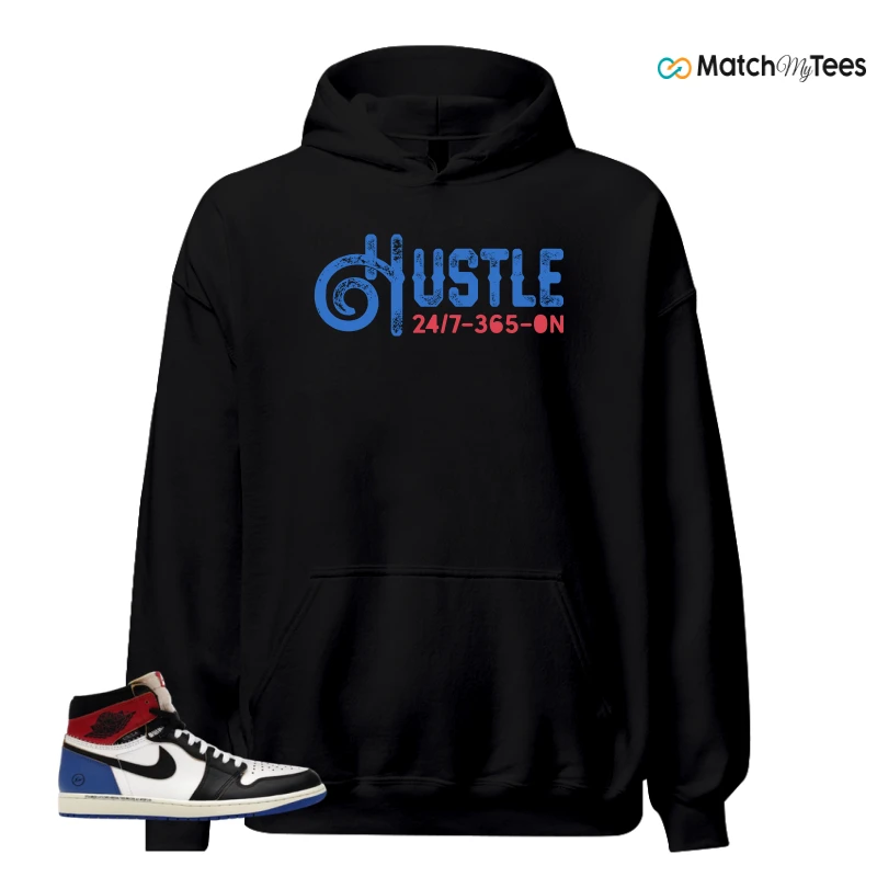 NIKE AIR JORDAN 1 RETRO HIGH OG SP FRAGMENT X UNION LA VARSITY RED SPORT ROYAL SNEAKER Matching Tees hoodie