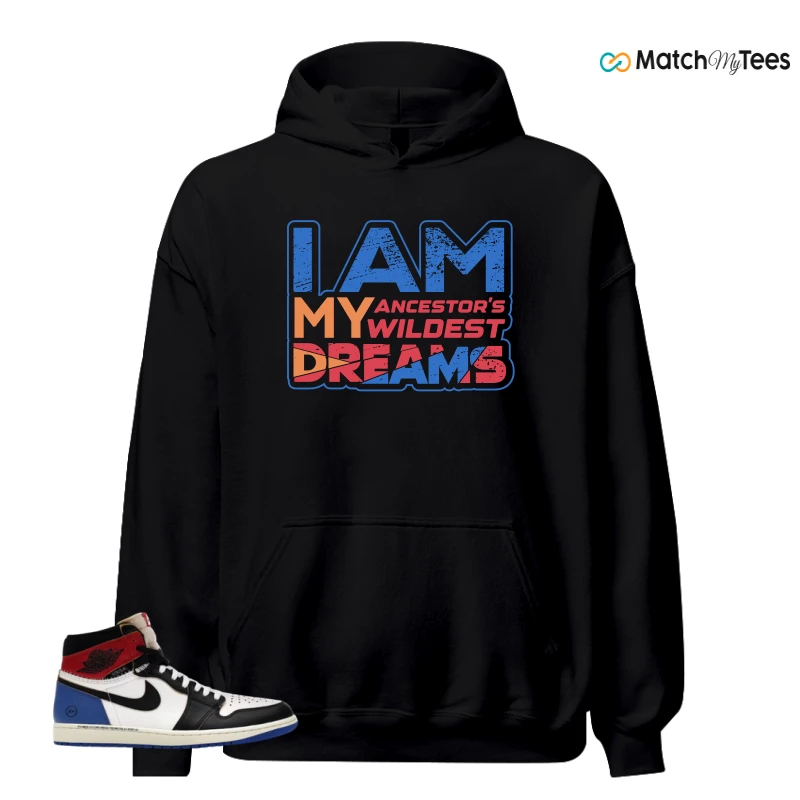 NIKE AIR JORDAN 1 RETRO HIGH OG SP FRAGMENT X UNION LA VARSITY RED SPORT ROYAL SNEAKER Matching Tees hoodie