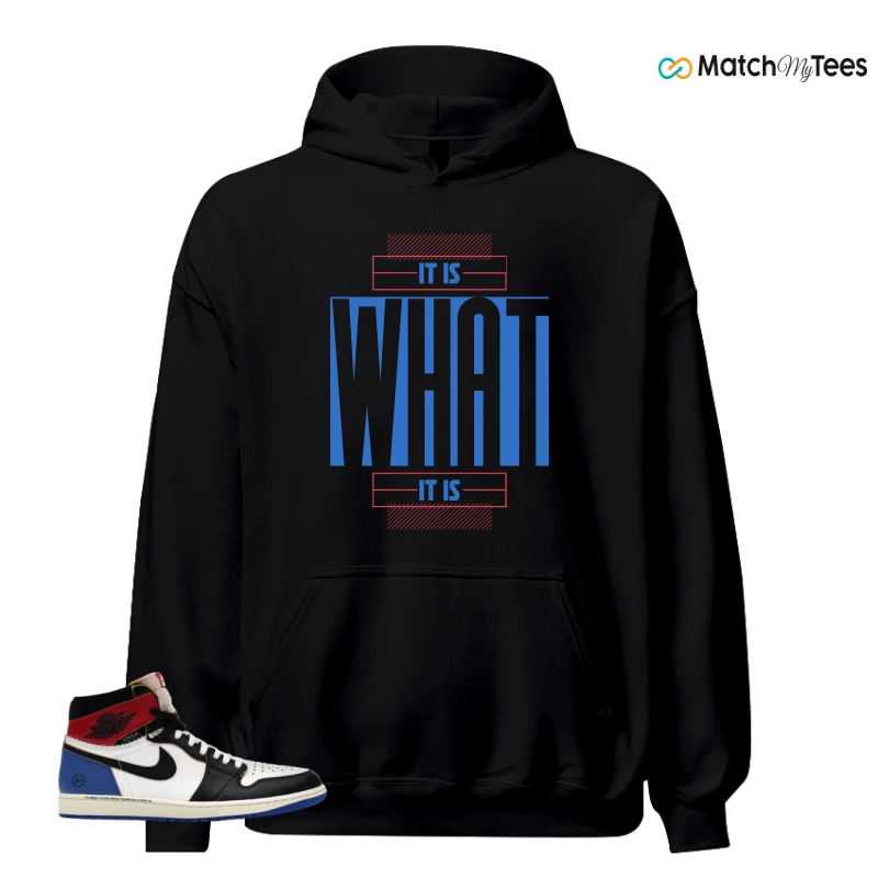 NIKE AIR JORDAN 1 RETRO HIGH OG SP FRAGMENT X UNION LA VARSITY RED SPORT ROYAL SNEAKER Matching Tees hoodie