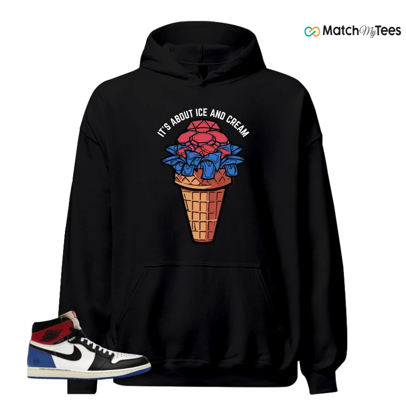 NIKE AIR JORDAN 1 RETRO HIGH OG SP FRAGMENT X UNION LA VARSITY RED SPORT ROYAL SNEAKER Matching Tees hoodie