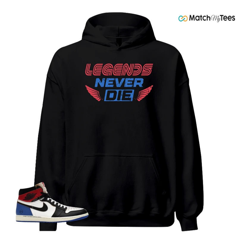 NIKE AIR JORDAN 1 RETRO HIGH OG SP FRAGMENT X UNION LA VARSITY RED SPORT ROYAL SNEAKER Matching Tees hoodie