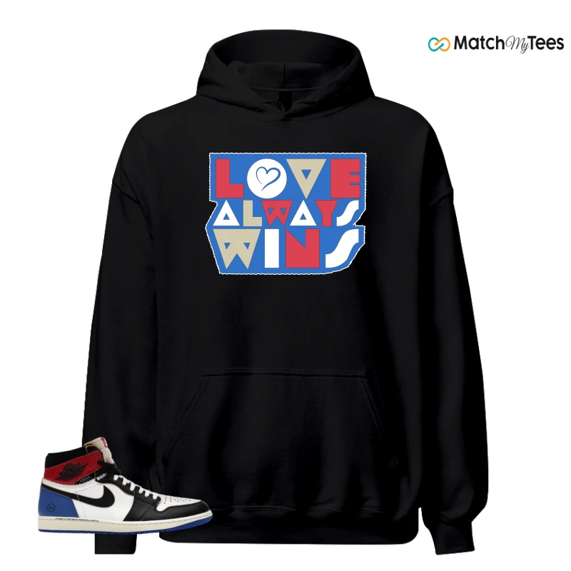 NIKE AIR JORDAN 1 RETRO HIGH OG SP FRAGMENT X UNION LA VARSITY RED SPORT ROYAL SNEAKER Matching Tees hoodie