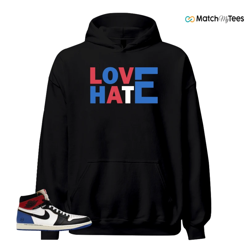 NIKE AIR JORDAN 1 RETRO HIGH OG SP FRAGMENT X UNION LA VARSITY RED SPORT ROYAL SNEAKER Matching Tees hoodie