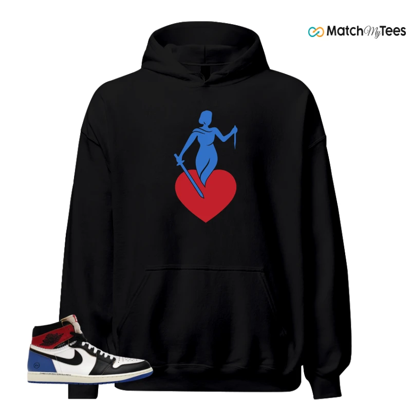 NIKE AIR JORDAN 1 RETRO HIGH OG SP FRAGMENT X UNION LA VARSITY RED SPORT ROYAL SNEAKER Matching Tees hoodie