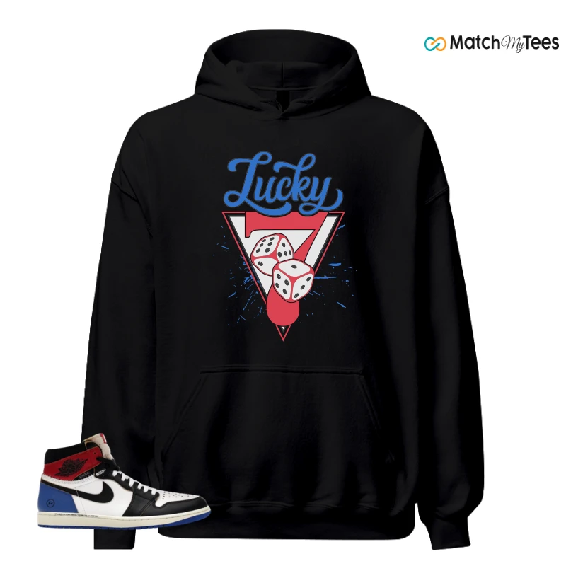 NIKE AIR JORDAN 1 RETRO HIGH OG SP FRAGMENT X UNION LA VARSITY RED SPORT ROYAL SNEAKER Matching Tees hoodie