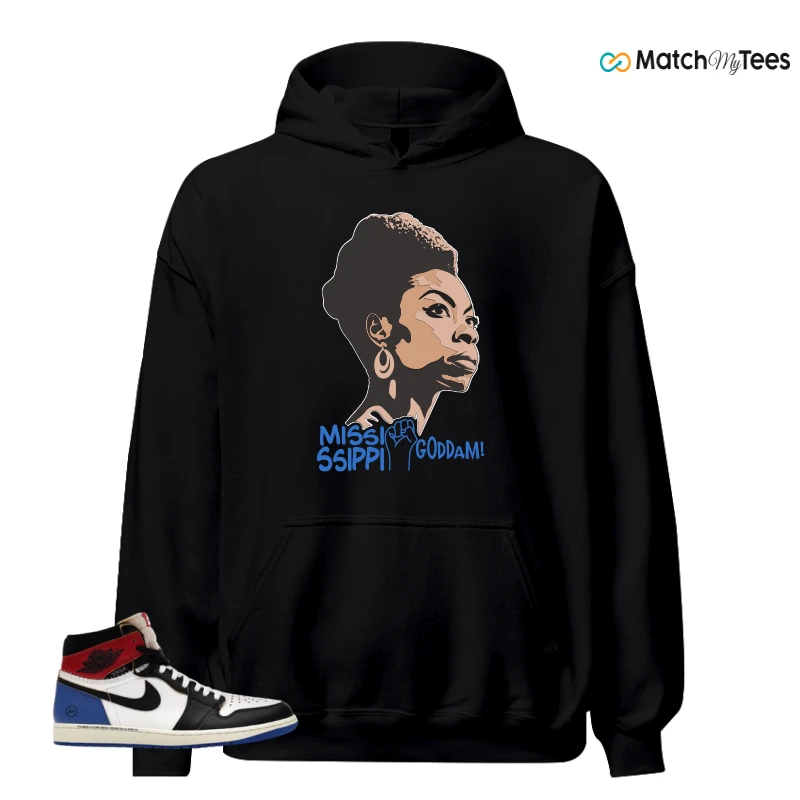 NIKE AIR JORDAN 1 RETRO HIGH OG SP FRAGMENT X UNION LA VARSITY RED SPORT ROYAL SNEAKER Matching Tees hoodie