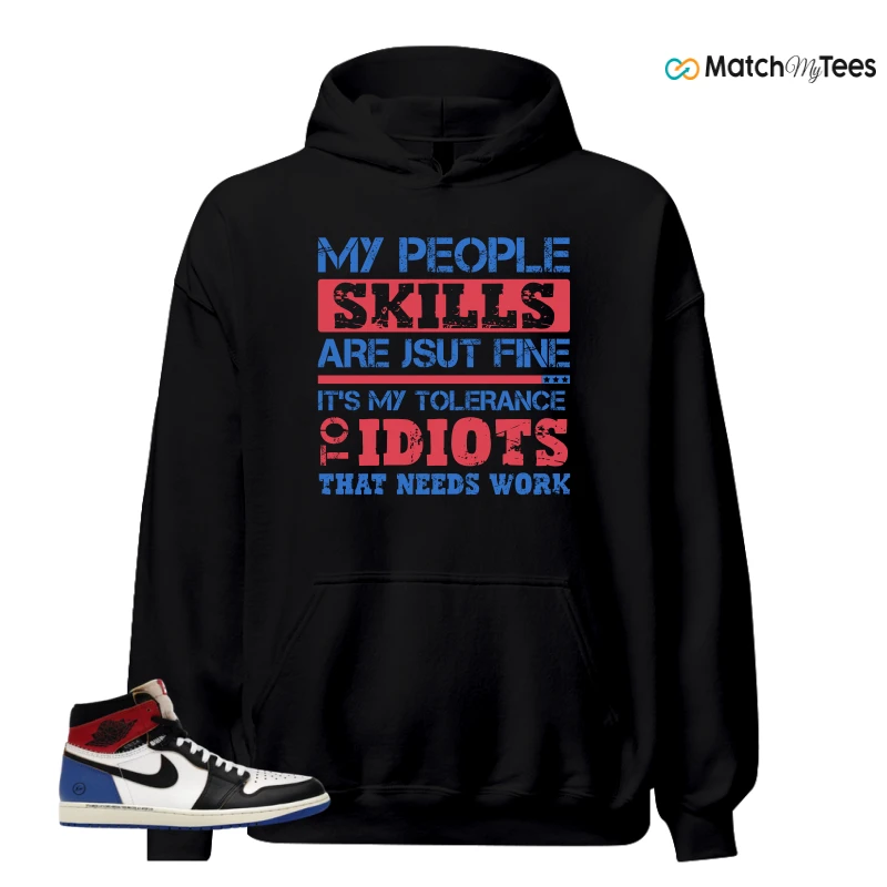 NIKE AIR JORDAN 1 RETRO HIGH OG SP FRAGMENT X UNION LA VARSITY RED SPORT ROYAL SNEAKER Matching Tees hoodie