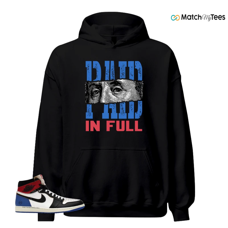 NIKE AIR JORDAN 1 RETRO HIGH OG SP FRAGMENT X UNION LA VARSITY RED SPORT ROYAL SNEAKER Matching Tees hoodie