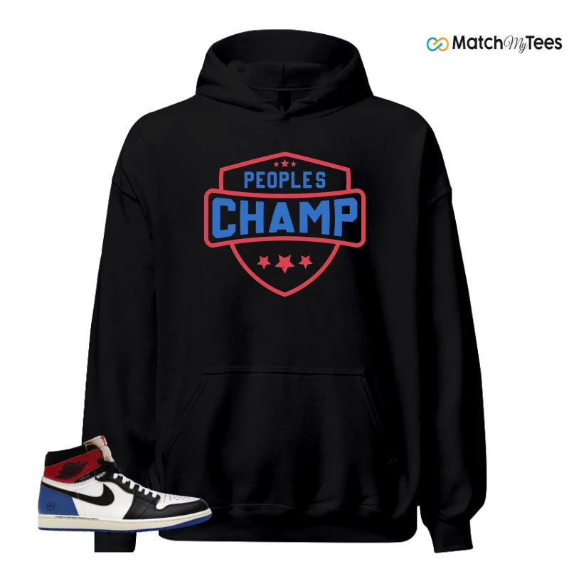 NIKE AIR JORDAN 1 RETRO HIGH OG SP FRAGMENT X UNION LA VARSITY RED SPORT ROYAL SNEAKER Matching Tees hoodie