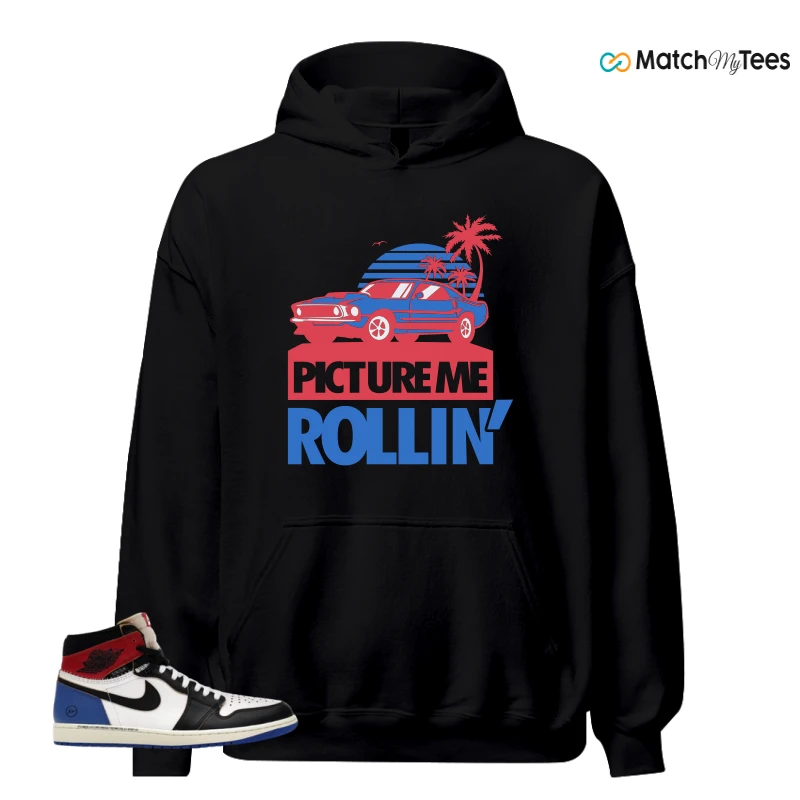 NIKE AIR JORDAN 1 RETRO HIGH OG SP FRAGMENT X UNION LA VARSITY RED SPORT ROYAL SNEAKER Matching Tees hoodie