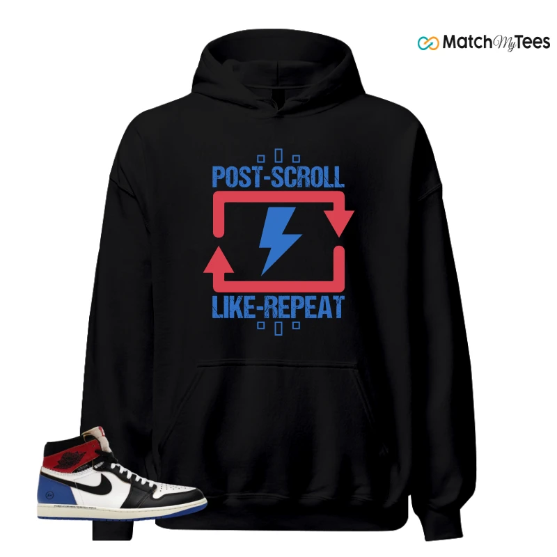 NIKE AIR JORDAN 1 RETRO HIGH OG SP FRAGMENT X UNION LA VARSITY RED SPORT ROYAL SNEAKER Matching Tees hoodie