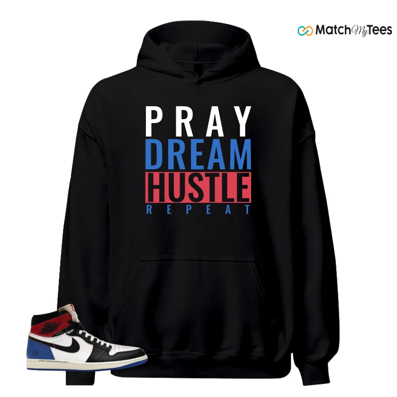 NIKE AIR JORDAN 1 RETRO HIGH OG SP FRAGMENT X UNION LA VARSITY RED SPORT ROYAL SNEAKER Matching Tees hoodie