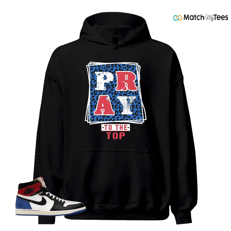 NIKE AIR JORDAN 1 RETRO HIGH OG SP FRAGMENT X UNION LA VARSITY RED SPORT ROYAL SNEAKER Matching Tees hoodie