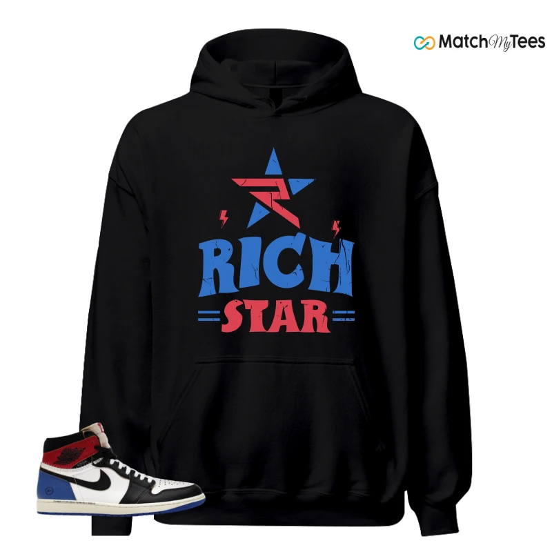 NIKE AIR JORDAN 1 RETRO HIGH OG SP FRAGMENT X UNION LA VARSITY RED SPORT ROYAL SNEAKER Matching Tees hoodie