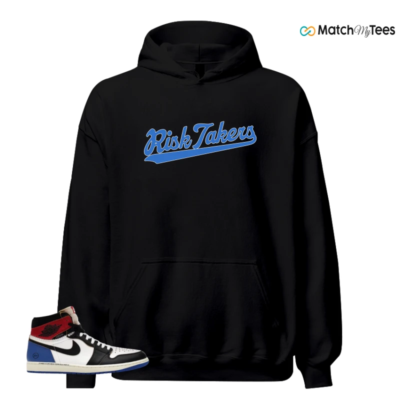 NIKE AIR JORDAN 1 RETRO HIGH OG SP FRAGMENT X UNION LA VARSITY RED SPORT ROYAL SNEAKER Matching Tees hoodie