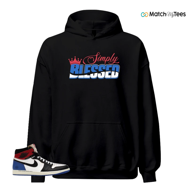 NIKE AIR JORDAN 1 RETRO HIGH OG SP FRAGMENT X UNION LA VARSITY RED SPORT ROYAL SNEAKER Matching Tees hoodie