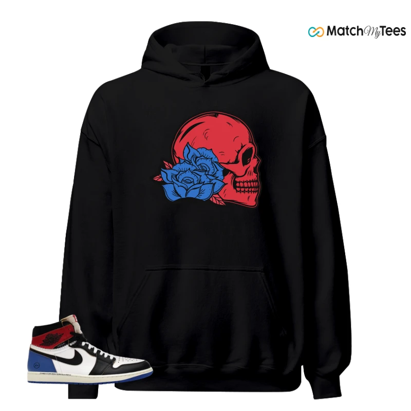 NIKE AIR JORDAN 1 RETRO HIGH OG SP FRAGMENT X UNION LA VARSITY RED SPORT ROYAL SNEAKER Matching Tees hoodie