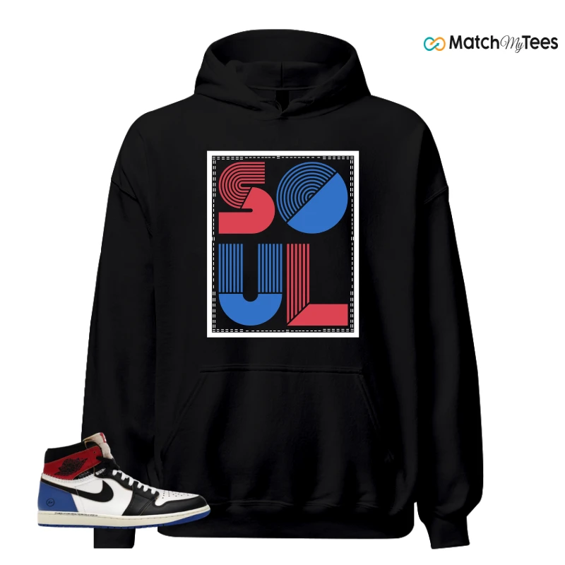 NIKE AIR JORDAN 1 RETRO HIGH OG SP FRAGMENT X UNION LA VARSITY RED SPORT ROYAL SNEAKER Matching Tees hoodie