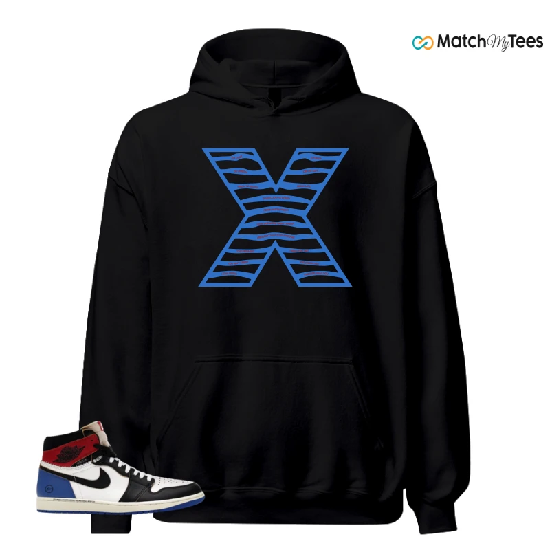 NIKE AIR JORDAN 1 RETRO HIGH OG SP FRAGMENT X UNION LA VARSITY RED SPORT ROYAL SNEAKER Matching Tees hoodie
