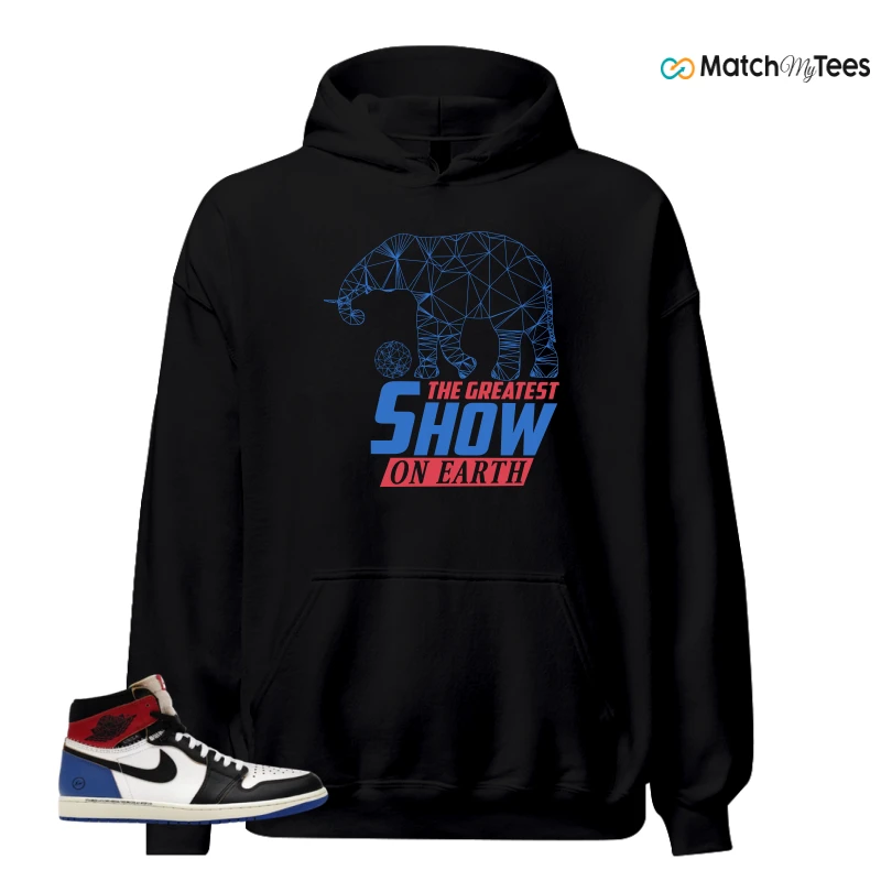 NIKE AIR JORDAN 1 RETRO HIGH OG SP FRAGMENT X UNION LA VARSITY RED SPORT ROYAL SNEAKER Matching Tees hoodie